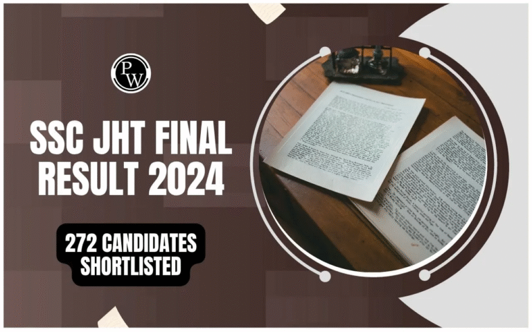 SSC JHT 2024 Final Result – Out